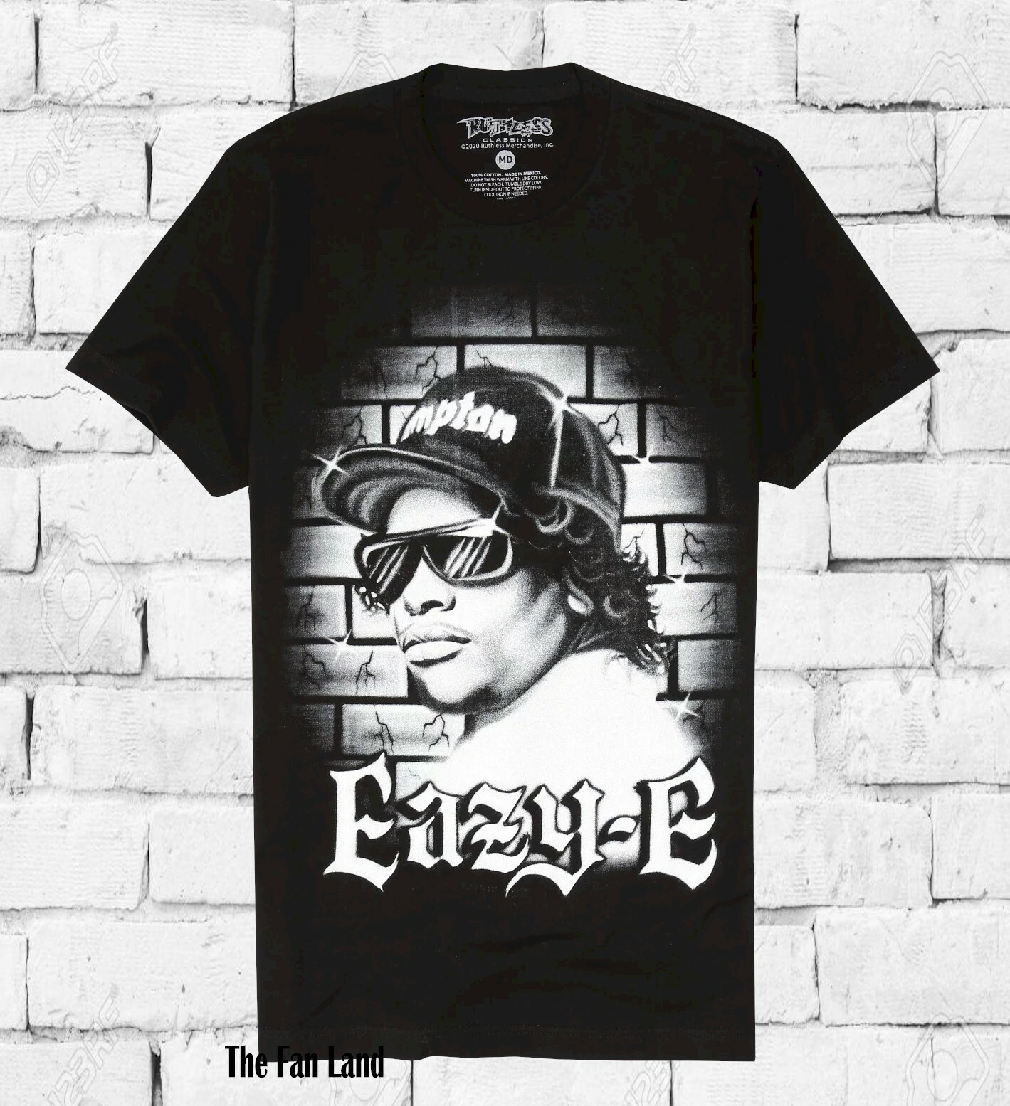 New Eazy-E Compton NWA Mens Vintage Concert Rap T-shirt