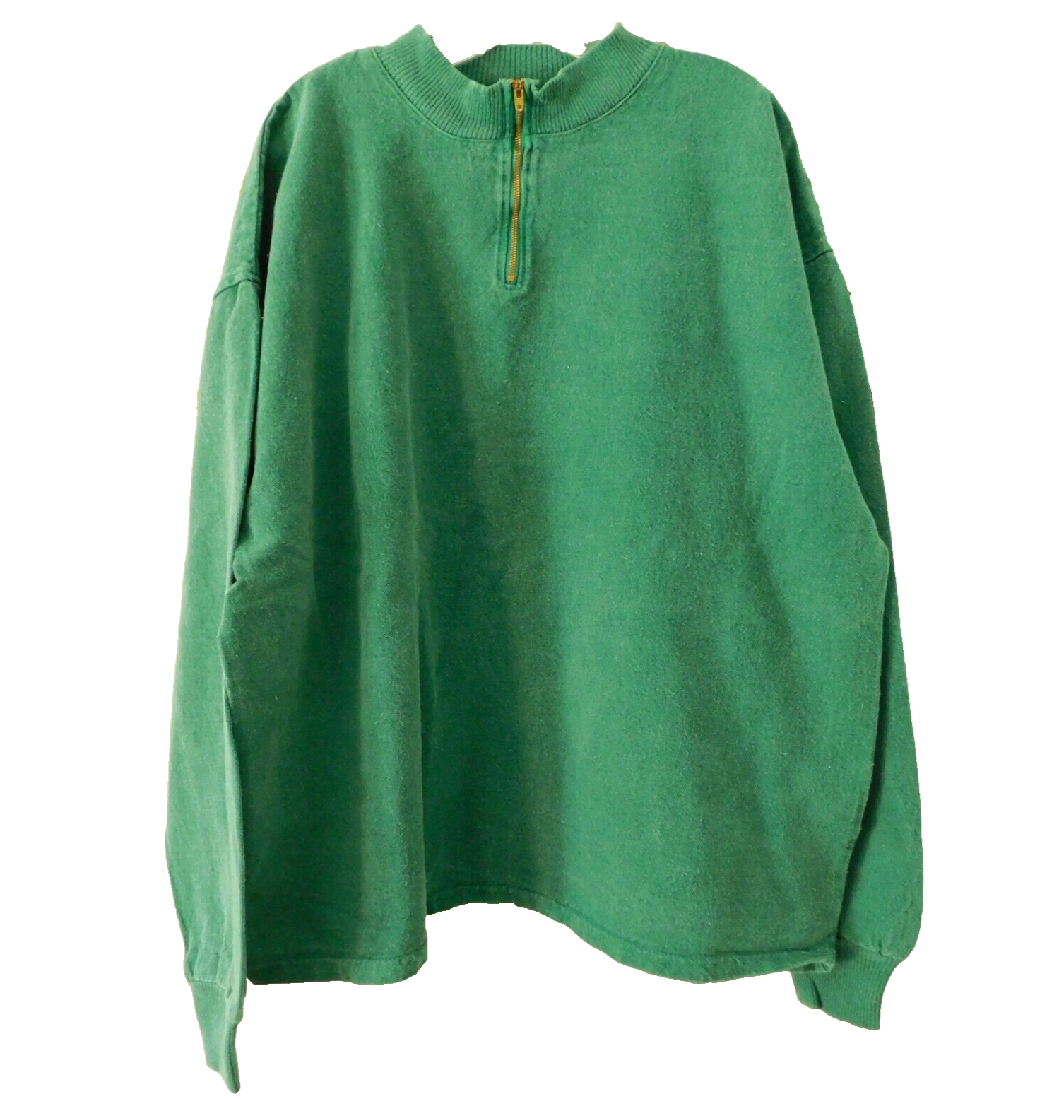 トップス 80s 90s unknown cotton wide pullover Wek 1/4 Zip Cotton Sweatshirt Adult 3 (2XL) Vintage 80s 90s