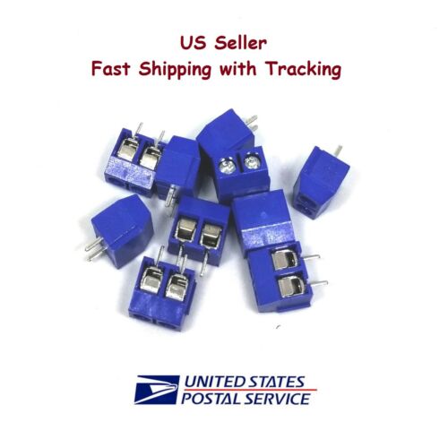 10 pieces KF301-2P Screw Terminal Block Connector 2 Pin- US seller Fast Shipping