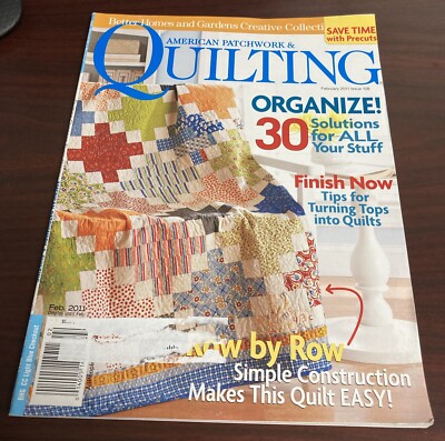 BHG American Patchwork and Quilting February 2011 Issue 108 Row By Row