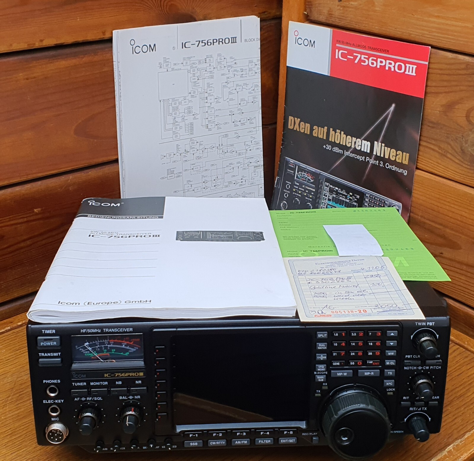 ICOM IC−756 Icom IC-756 HF / 50 MHz Amateur Radio Transceiver - YouTube