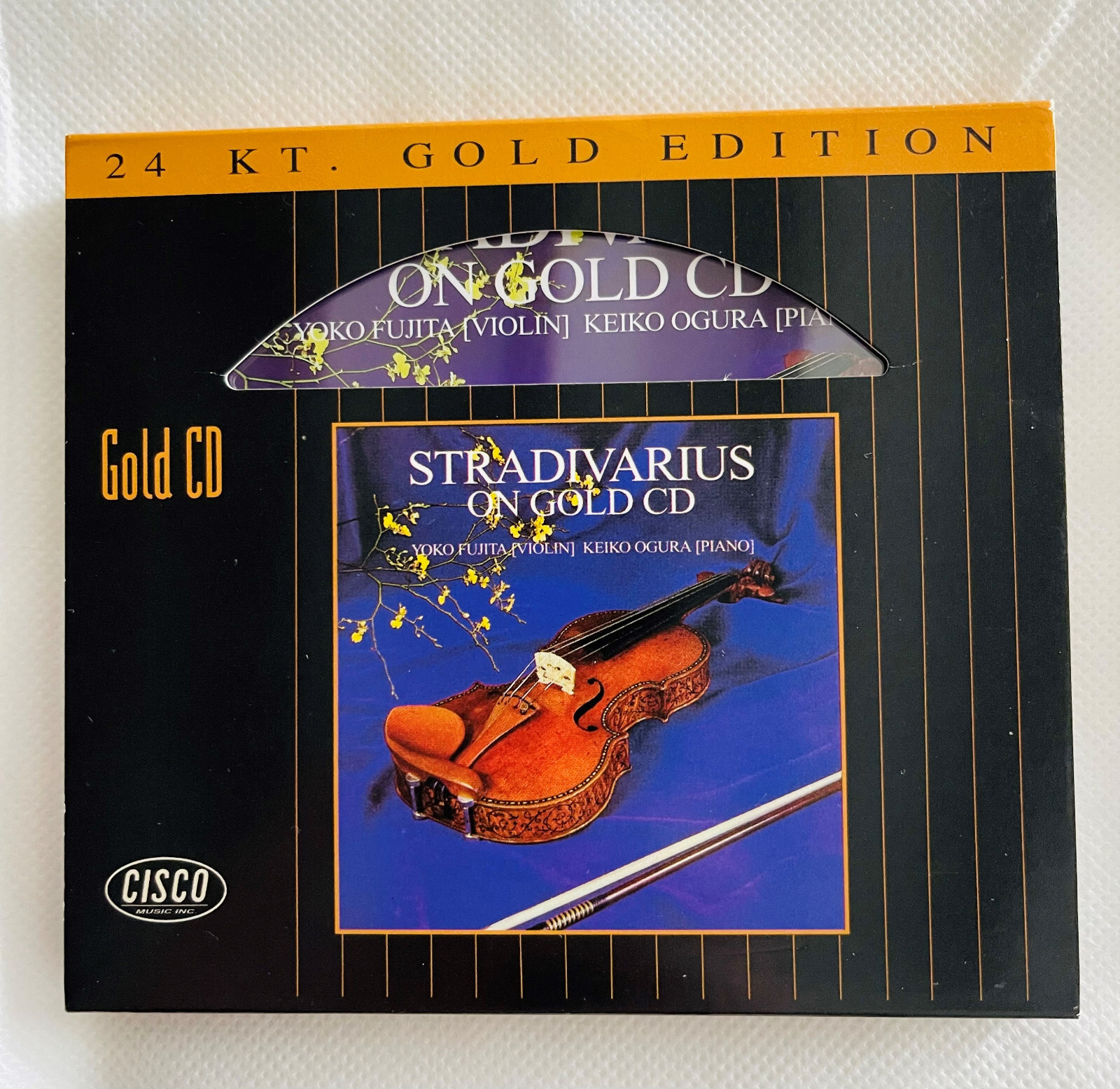最新作，SALE GOLD CD☆ストラディヴァリウス・オン・純金CD/藤田 容子