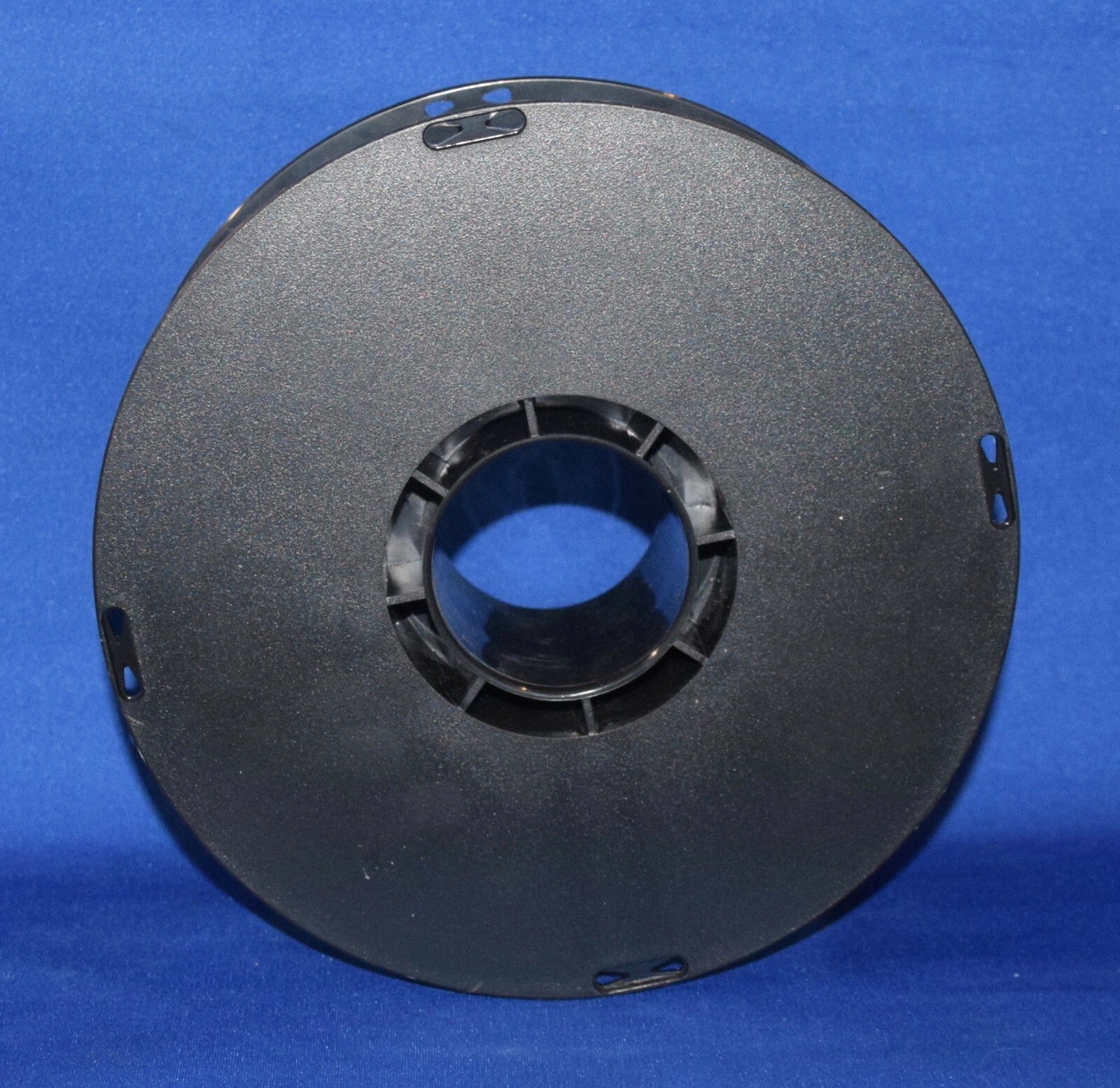 EMPTY LARGE BLACK PLASTIC SPOOL FOR WIRE ROPE CABLE CRAFTS CHRISTMAS LIGHTS