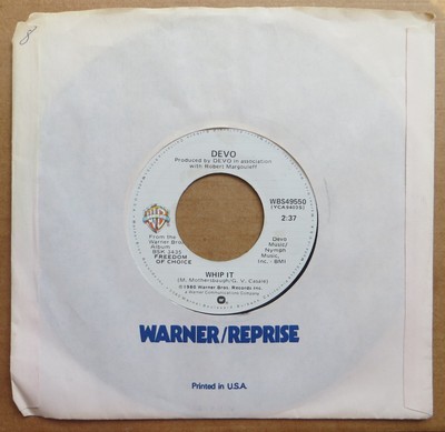 Devo 45rpm 1980 WB 49550 Whip It / Turn Around - Free Shipping