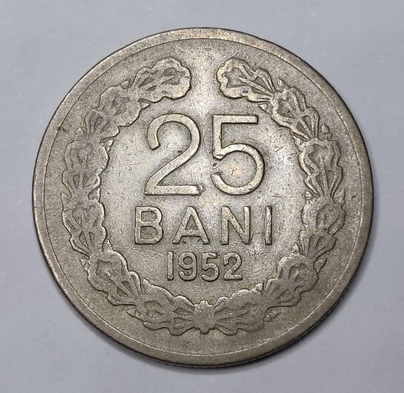 Monnaie Nickel, 25 Bani 1952 - Communist Romania