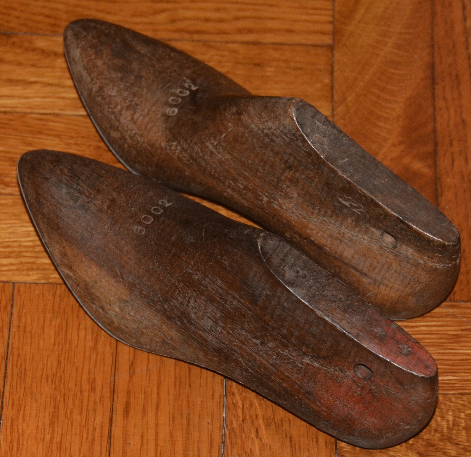 Antique Wood Shoe Cobbler Small Size  Pair - Lady Woman