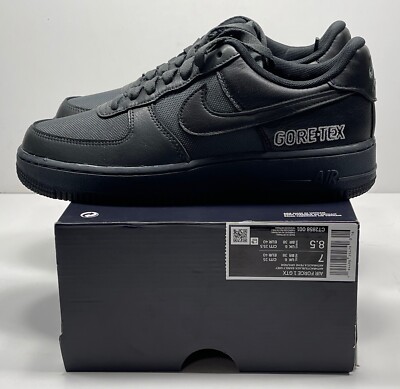 Nike Air Force 1 Low Gore-Tex Black CT2858 001 MEN-7 WOMEN-8.5