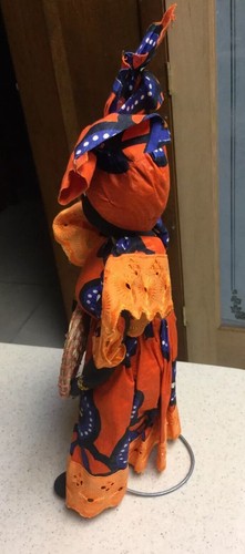 Handmade Jamaican Mama Doll 15” Fabric Wire