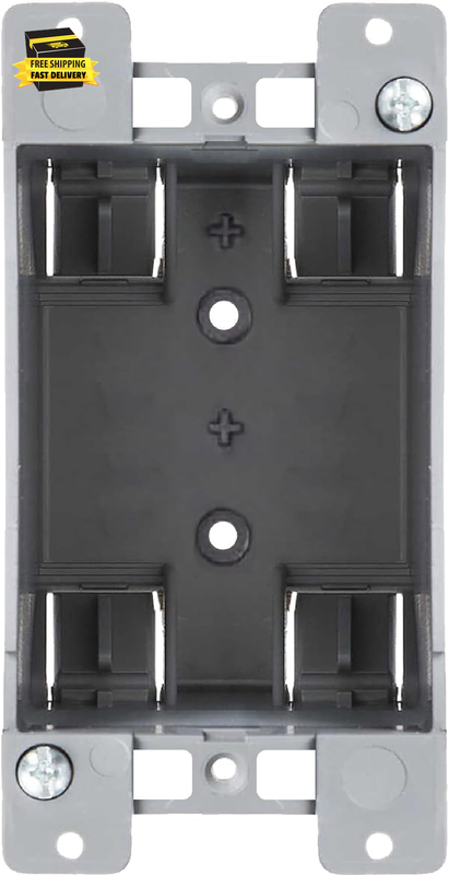 1-Gang PVC Old Work Electrical Outlet Box (1-Pack) | 14 Cu. In. Plastic Junction Box for Switches, GFCI, or Duplex Receptacle Outlet | Old Work Electrical Box for Home Improvement ⭐️⭐️⭐️⭐️⭐️