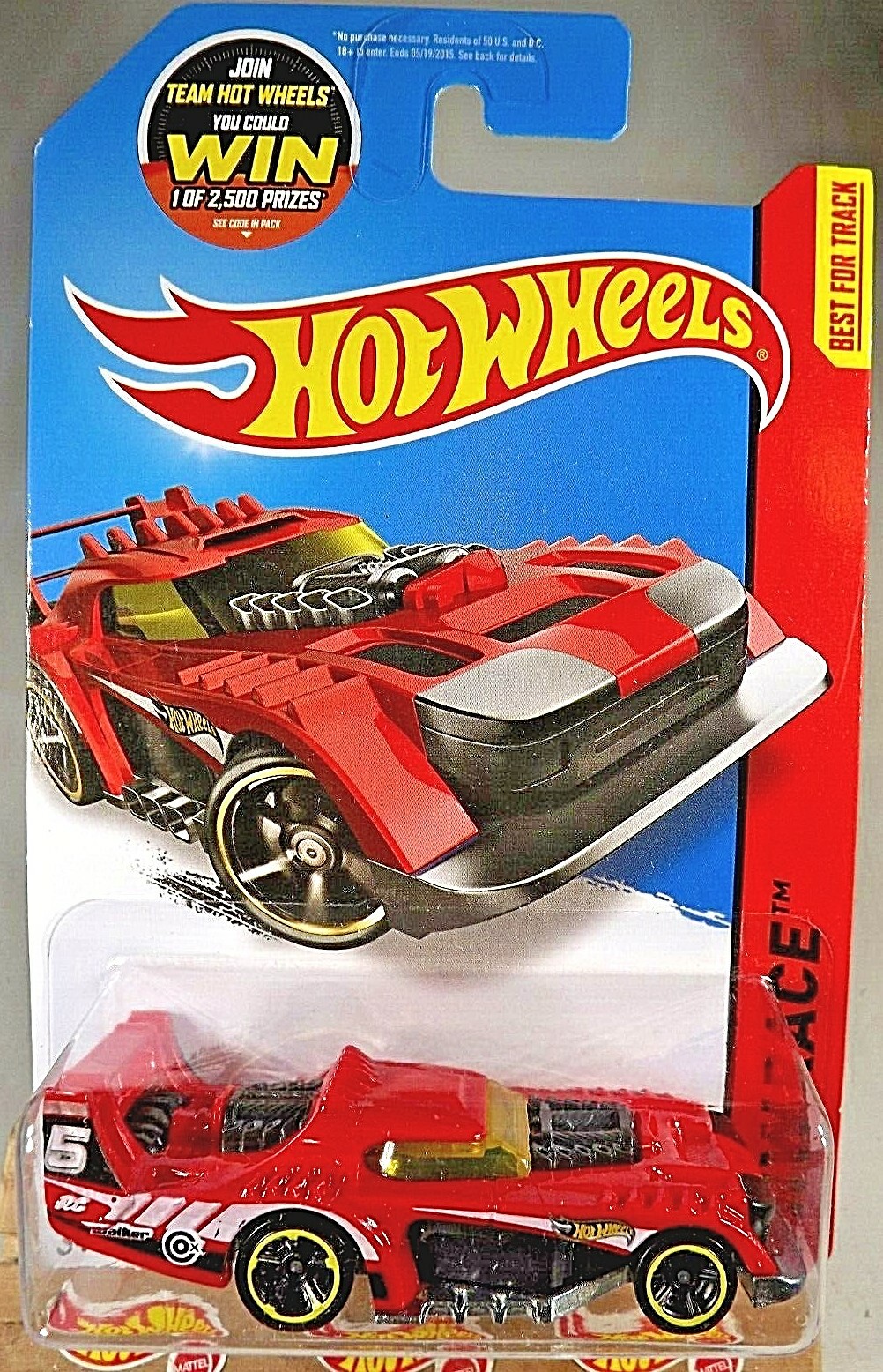 2015 Hot Wheels #177 HW Race-Track Aces TWO TIMER Red