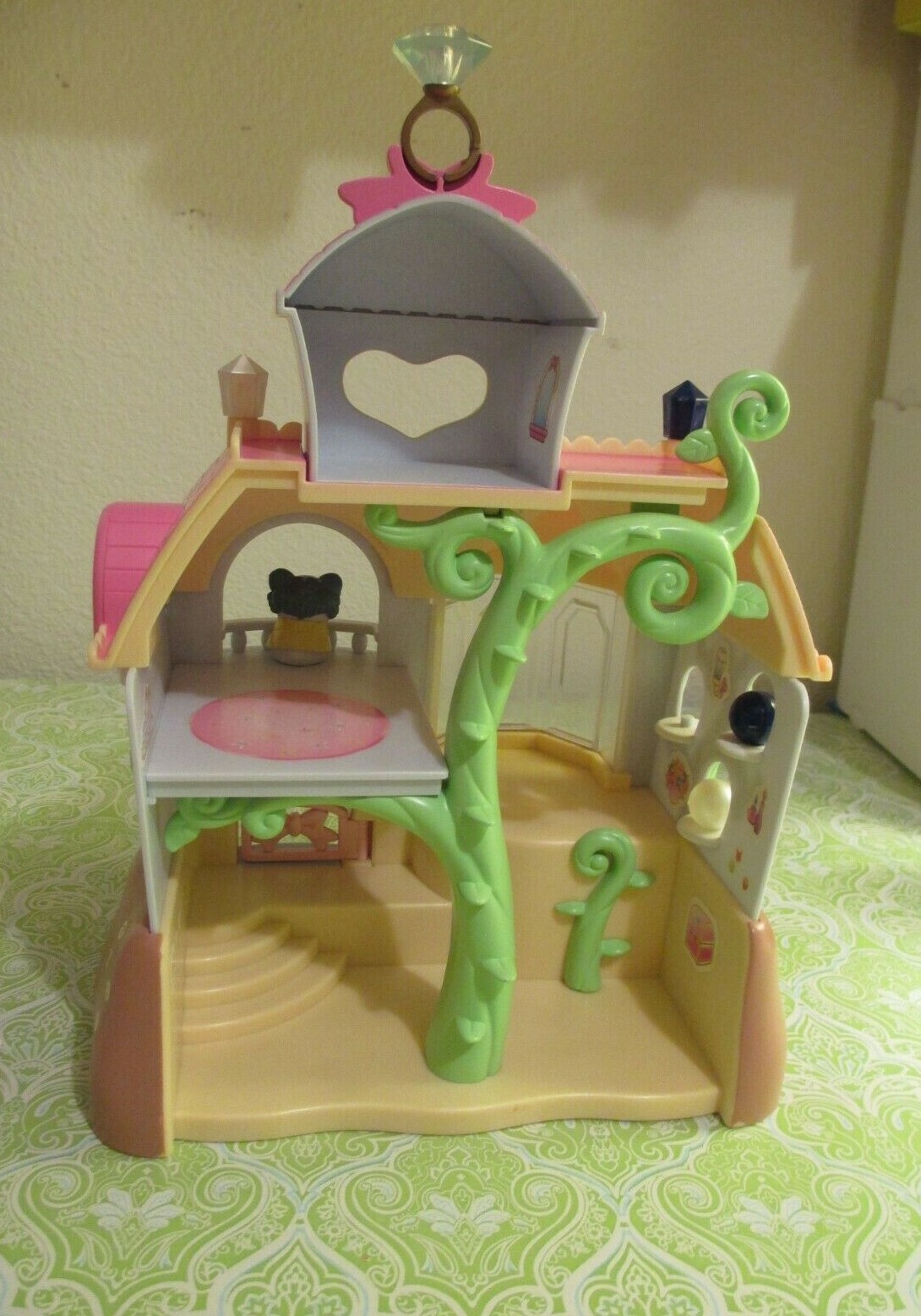 Rare Hamtaro Japanese Jewelry House with 5 Hamsters and Accessories with Box!