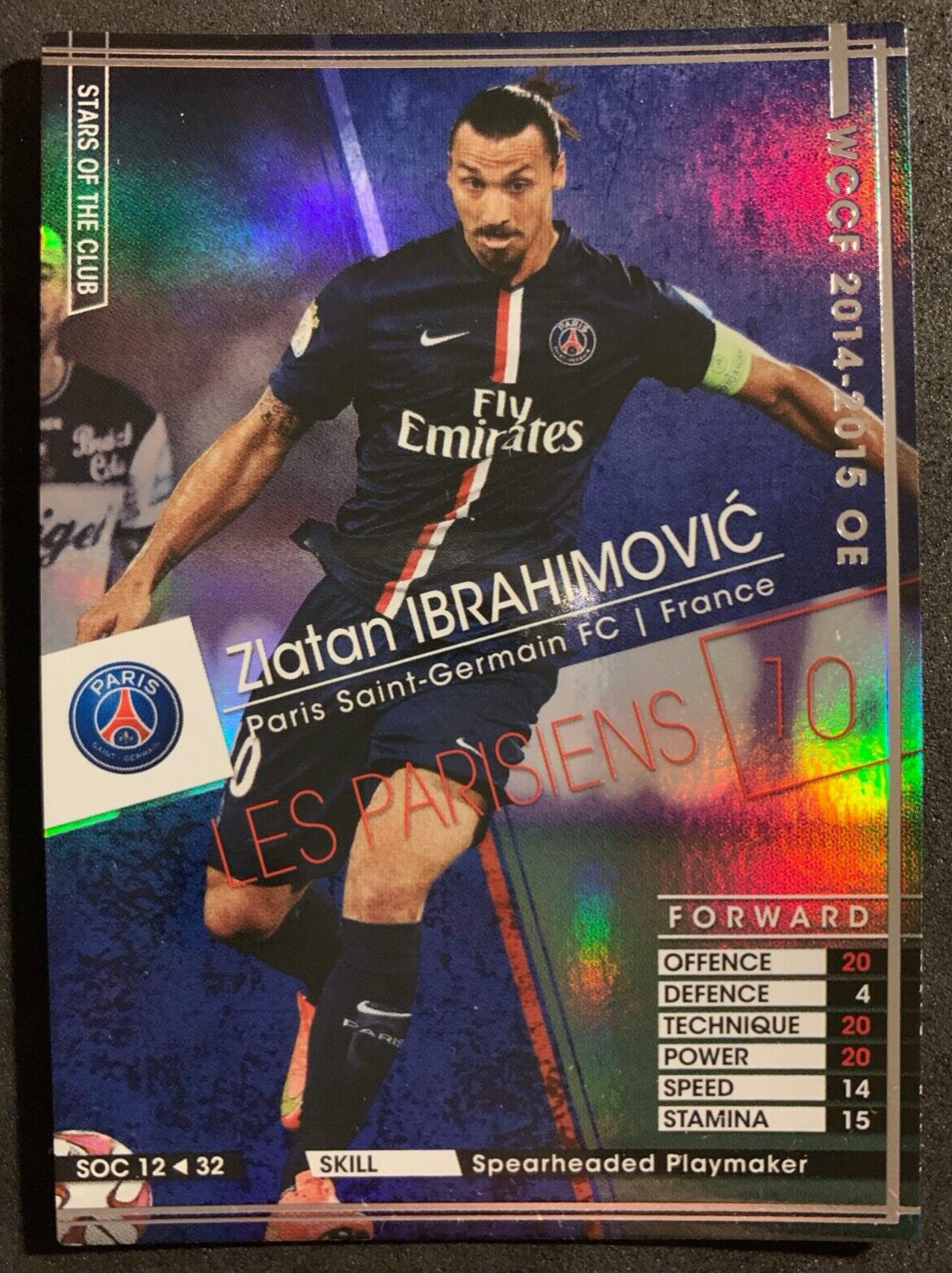 WCCF ズラタン・イブラヒモビッ 14-15OE PSG PSA8 2014-15 Panini WCCF Zlatan Ibrahimovic Paris St-Germain PSG