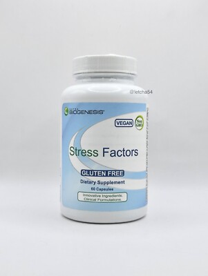 Nutra BioGenesis Stress Factors Gluten Free (60 Capsules) New & Sealed
