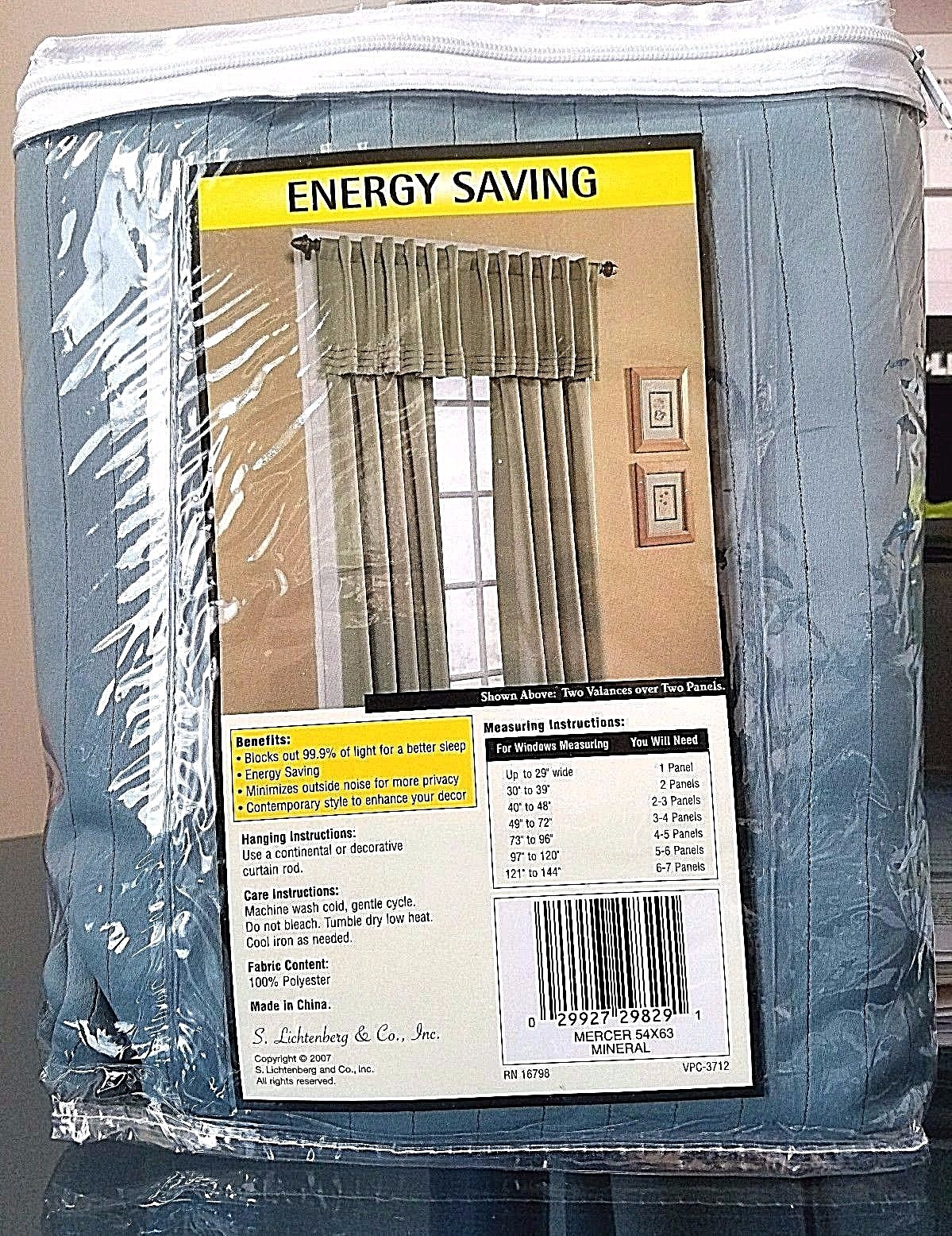 S Lichtenberg Mercer Mineral Green Blackout Curtains Panels Drapes