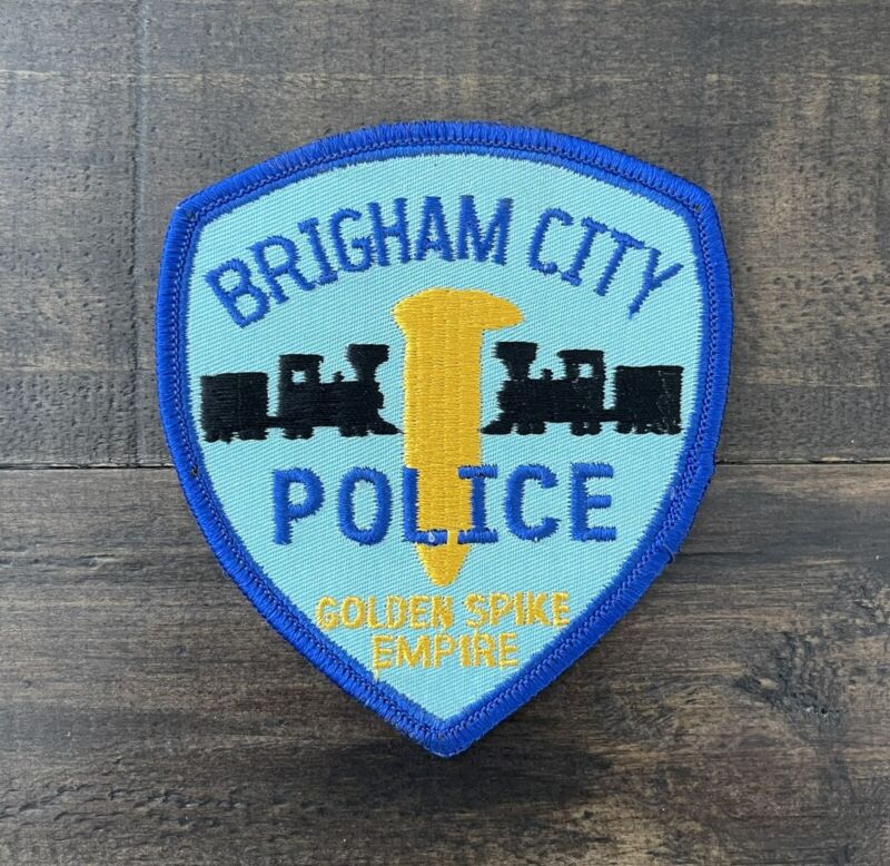 Vintage Brigham City, Utah Police Patch, Railroad, UT Patch