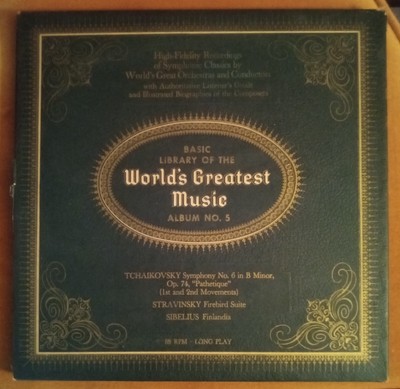 1958 Tchaikovsky Album #6 Basic Library Of The World's Greatest Music LP EX