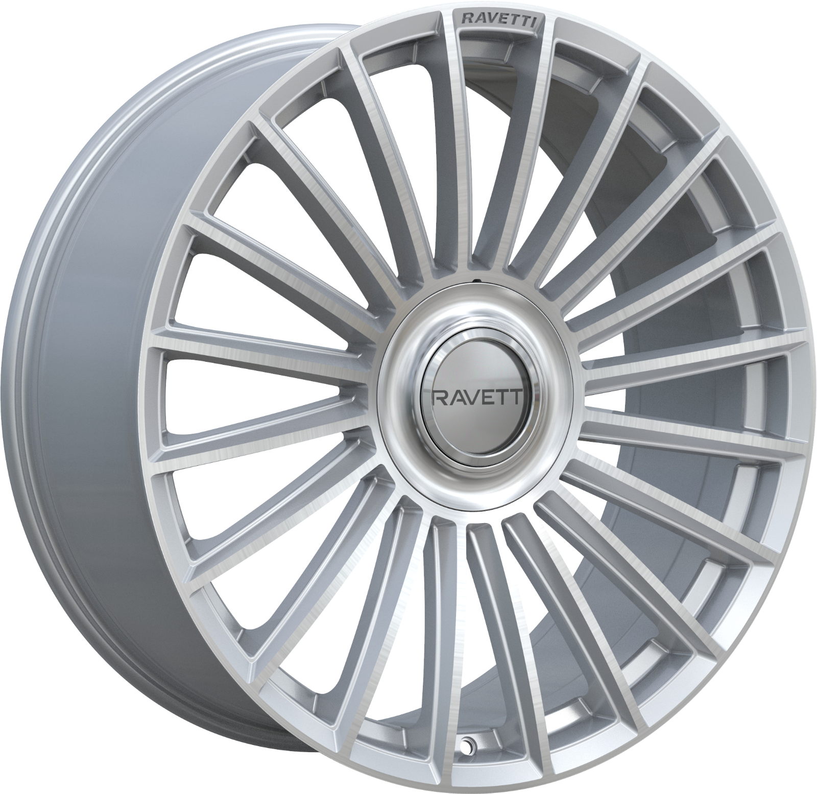 MACHVIT アルミリム Ravetti M14 Wheels Rims 20x10 5x114.3 Silver Brushed W