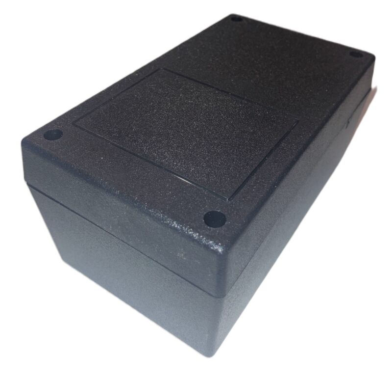 ABS Black Jiffy Box (Circuit Board Enclosure), 3.25" w x 5.5" l x 2.5" d