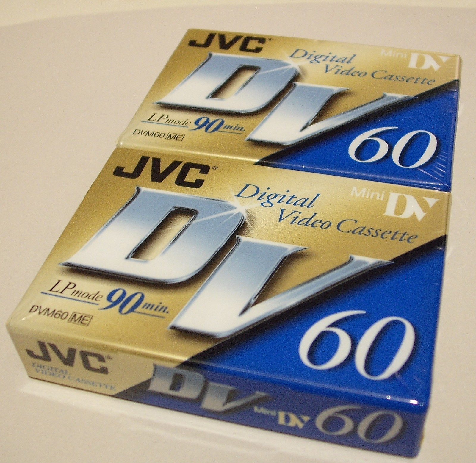 JVC DVM60 Digital Video Cassette 60 90 Minute Blank Tapes 2 Pack