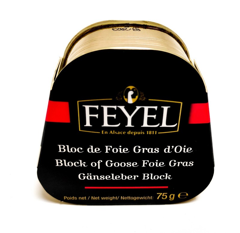 Bloc De Foie Gras Oie Feyel 75g In Der Dose GÃ¤Nseleber Aus Frankreich