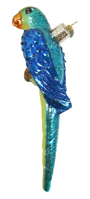 OWC Old World Parrot Parrot Blown Glass Christmas Ornament 6''  D1105