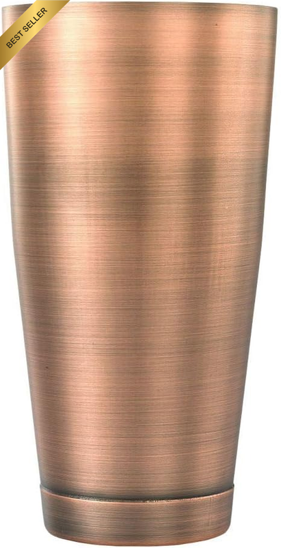 M37008ACP Cocktail Shaker, 28 Oz, Antique Copper