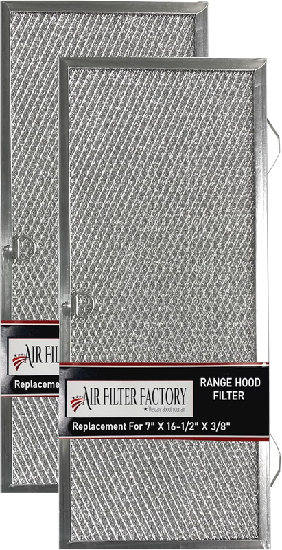Range Hood Filter 7X16-1/2X3/8 for Stove Top Ventilation 2 Pack