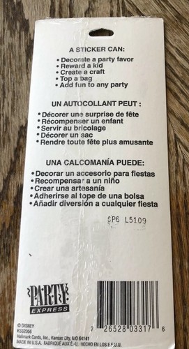 Disney Pocahontas Hallmark Cards Stickers Ambassador Made in USA Meeko