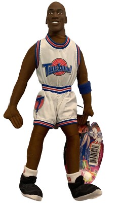 Vintage 1996 Michael Jordan Space Jam Tune Squad 12'' Plush Doll Play by Play NWT