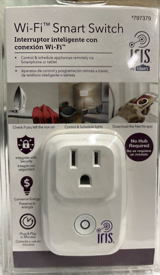 Iris White WiFi Smart Switch No Hub Required 797379 NEW