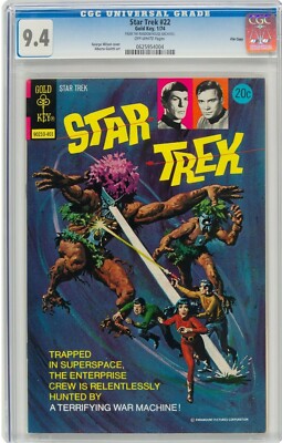 Star Trek 22 CGC 9.4 1974 Gold Key 0625954004 Random House Archives File Copy NM