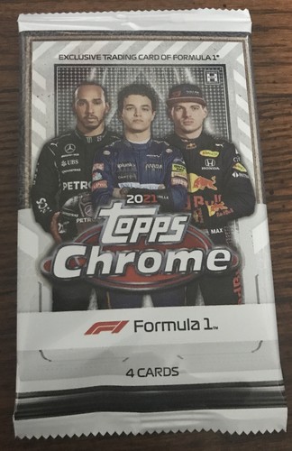1) 2021 Topps Chrome Formula 1 F1 Sealed Hobby Pack | eBay