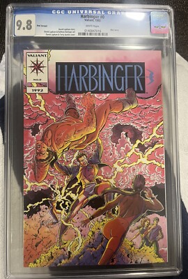 HARBINGER 0 CGC 9.8 PINK MAIL-AWAY VARIANT CGC 9.8 WHITE PAGES VALIANT COMICS