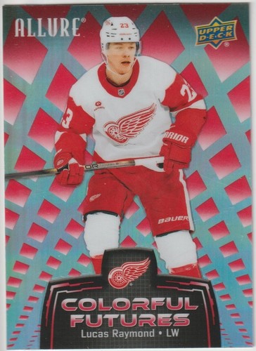 2025-26 Upper Deck Allure #CF-15 Lucas Raymond Red-Orange Color