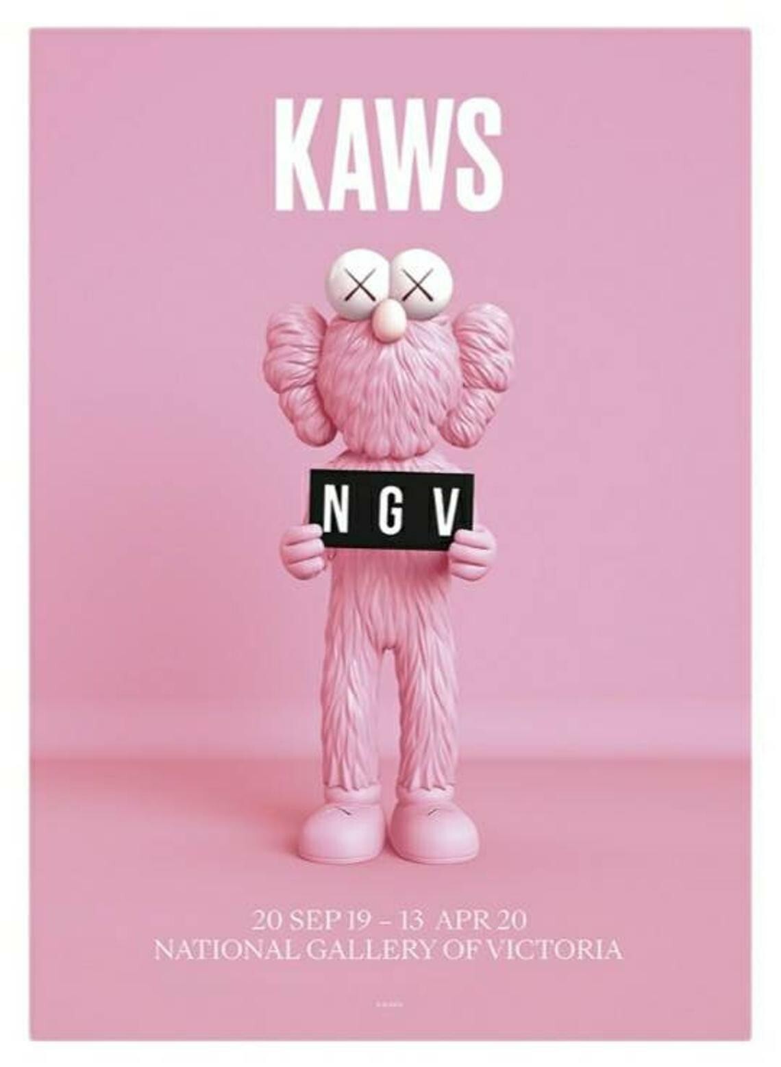 KAWS POSTER カウズ ポスター NGV ２枚セット $_57.JPG?set_id=880000500F