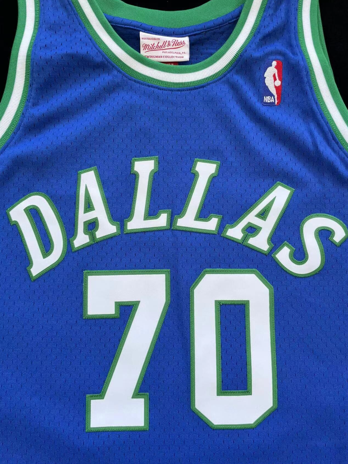 100% Authentic Dennis Rodman Dallas Mavericks 1999-00 Swingman Jersey Throwback