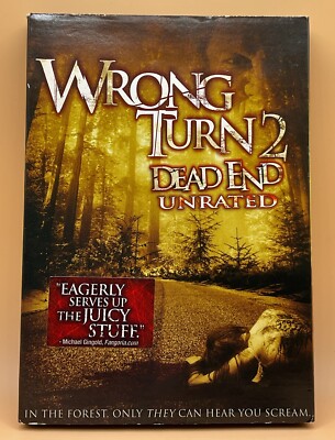 Wrong Turn 2 Dead End Unrated DVD 2009 w/ Slip Cover **Buy 2 Get 1 Free**