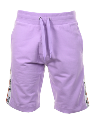MOSCHINO MOSCHINO UNDERWEAR SIDE TAPED SHORTS LIGHT PURPLE