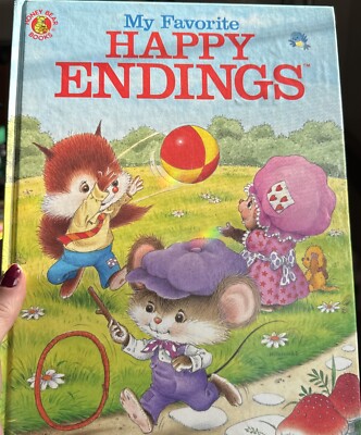 MY FAVORITE HAPPY ENDINGS (HONEY BEAR BOOKS) By Tony Hutchings - Hardcover *VG+*
