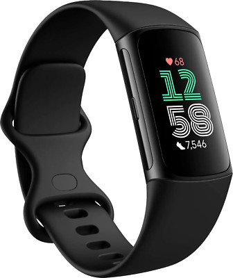 New Google Fitbit Charge 6 Advanced Fitness & Health Tracker Black GA05183