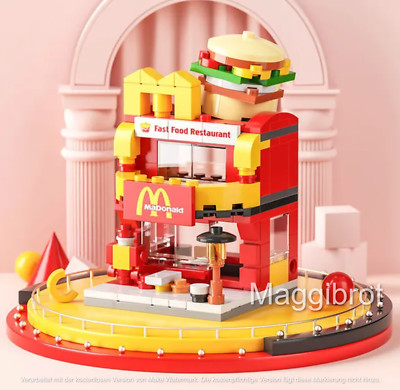 Mc Don.alds Restaurant City Building voll kompatible Klemmbausteine 167+ pcs