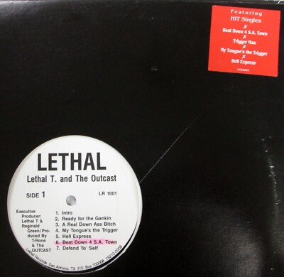 LETHAL T. And The OUTCAST Death By Lethal's Injection LP Hip Hop MINT- b 91