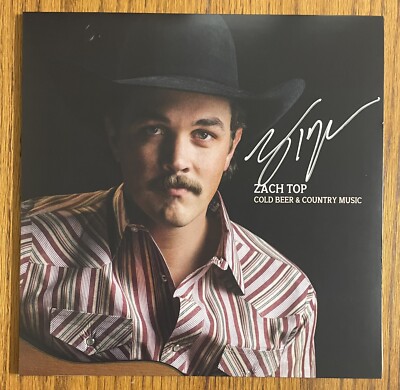 Zach Top SIGNED AUTOGRAPHED Cold Beer & Country Music New Vinyl LP Record