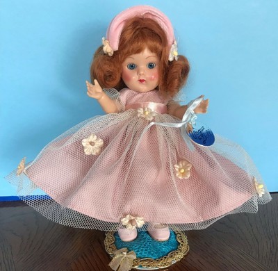 VOGUE vintage reproduction 71/2 INCH Ginny doll, Pink Formal. 