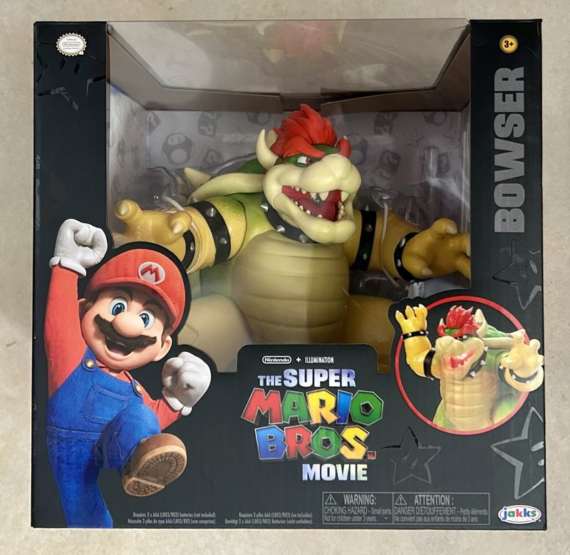 2023 Bowser Super Mario Bros Movie Premium 7” Fire Breathing