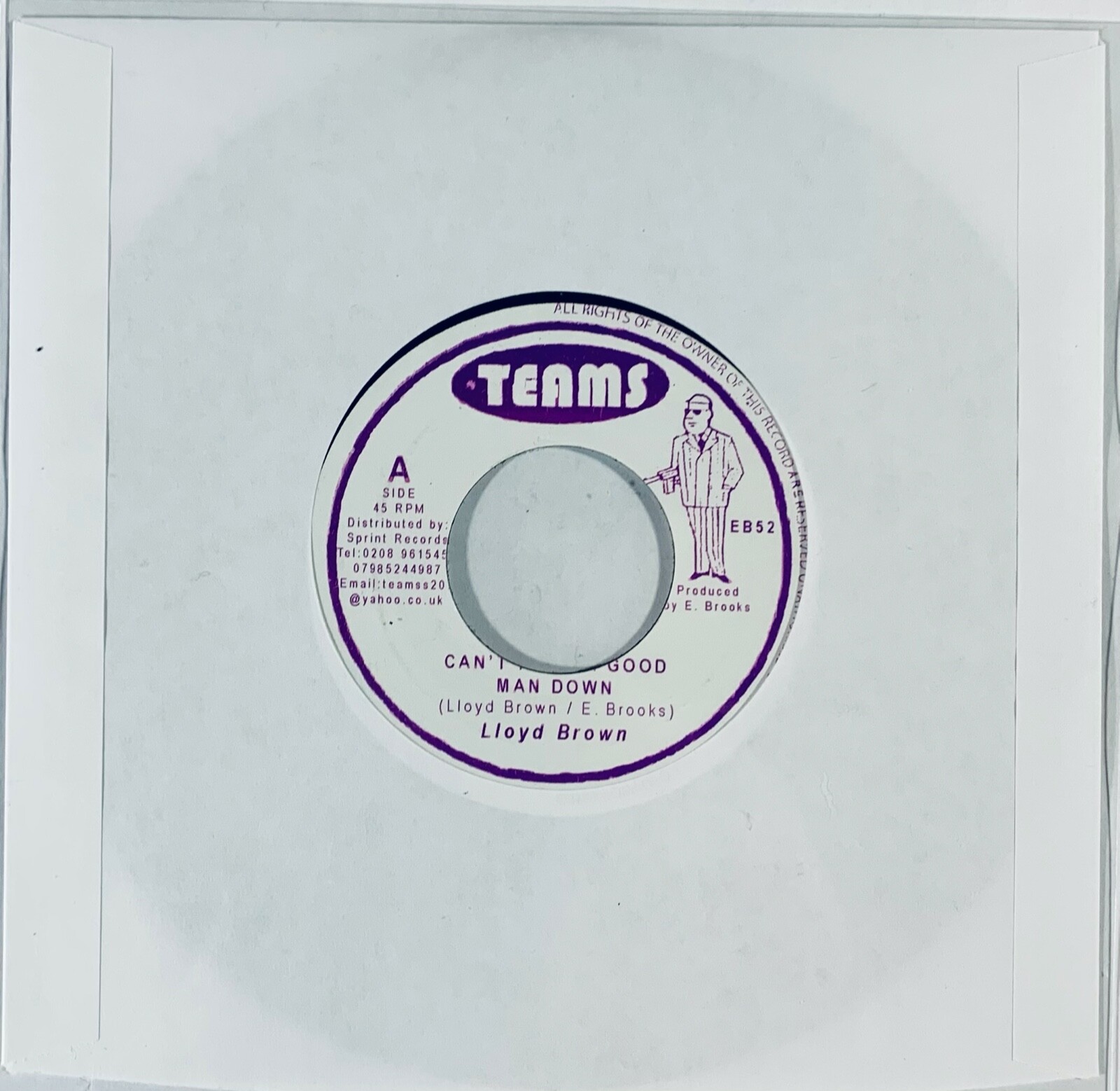 英7” Lloyd Brown Cant Keep A Good Man Down EB52 Teams /00080 Lloyd Brown ‎– Can't Keep A Good Man Down. 7
