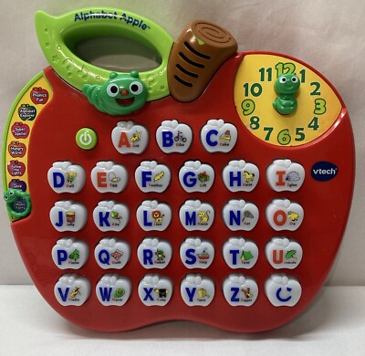 VTech Alphabet Apple W/ Light-Up Buttons & 8 Learning Activities Tested