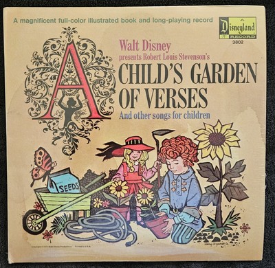 Walt Disney Presents A Child's Garden.. - 1971 - MONO - LP - SEALED - Disneyland