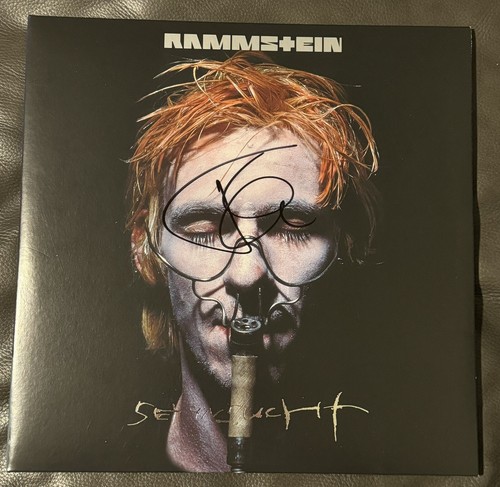 【ラムシュタイン】Rammstein 直筆サイン色紙 Lindemann RAMMSTEIN * signed vinyl album * UNTITLED * TILL LINDEMANN