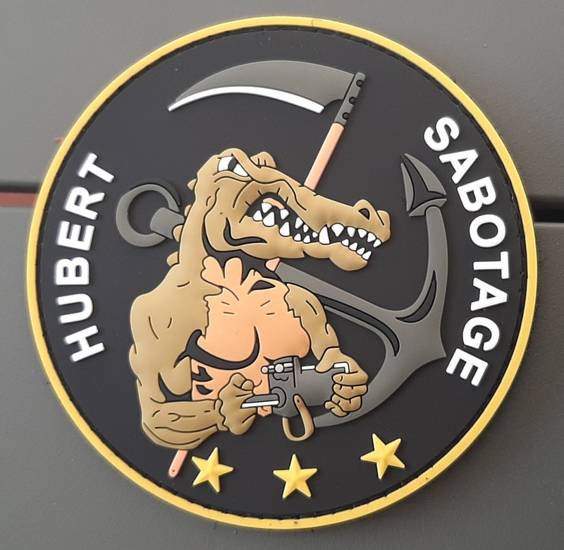 Commando Hubert Sabotage Khb Patch Pvc Marine Casm Original Nageurs De Combat Fs